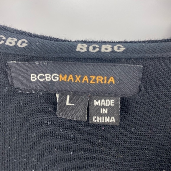 BCBGMaxazria Sz Large Black Peacock Track Jacket - Picture 4 of 6